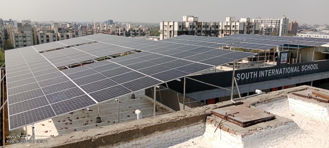 Commercial solar installation site work