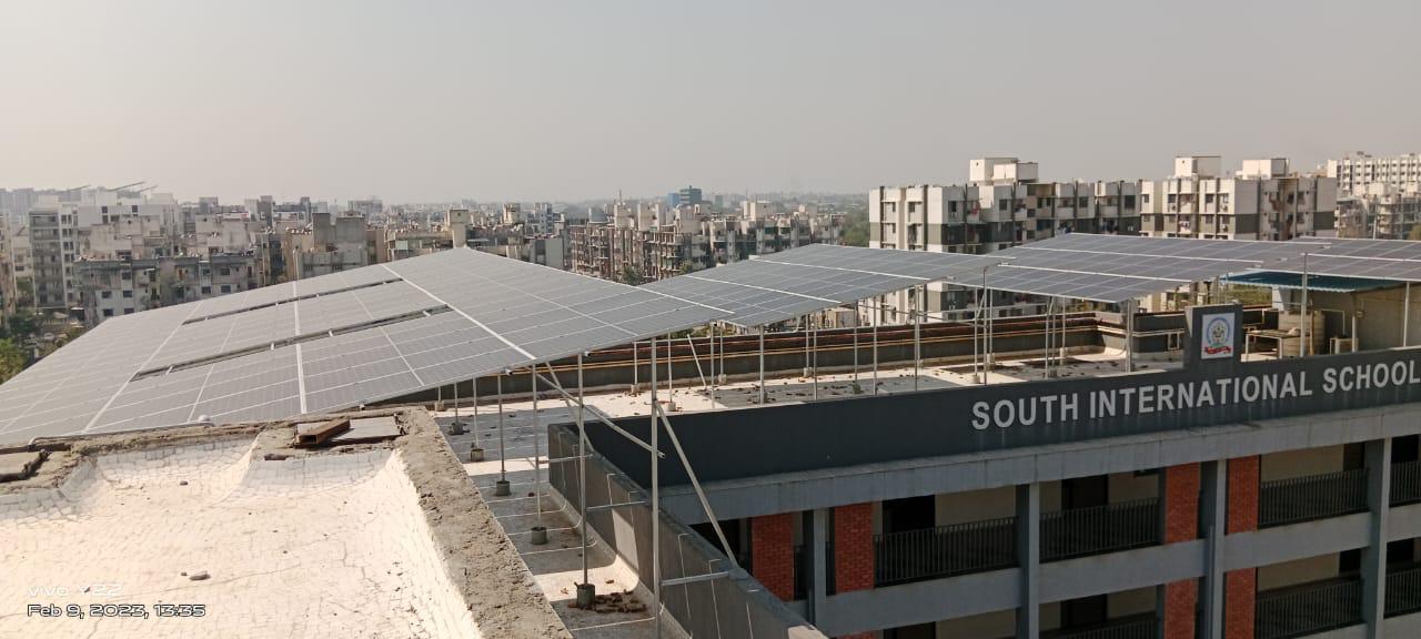 Completed commercial solar project