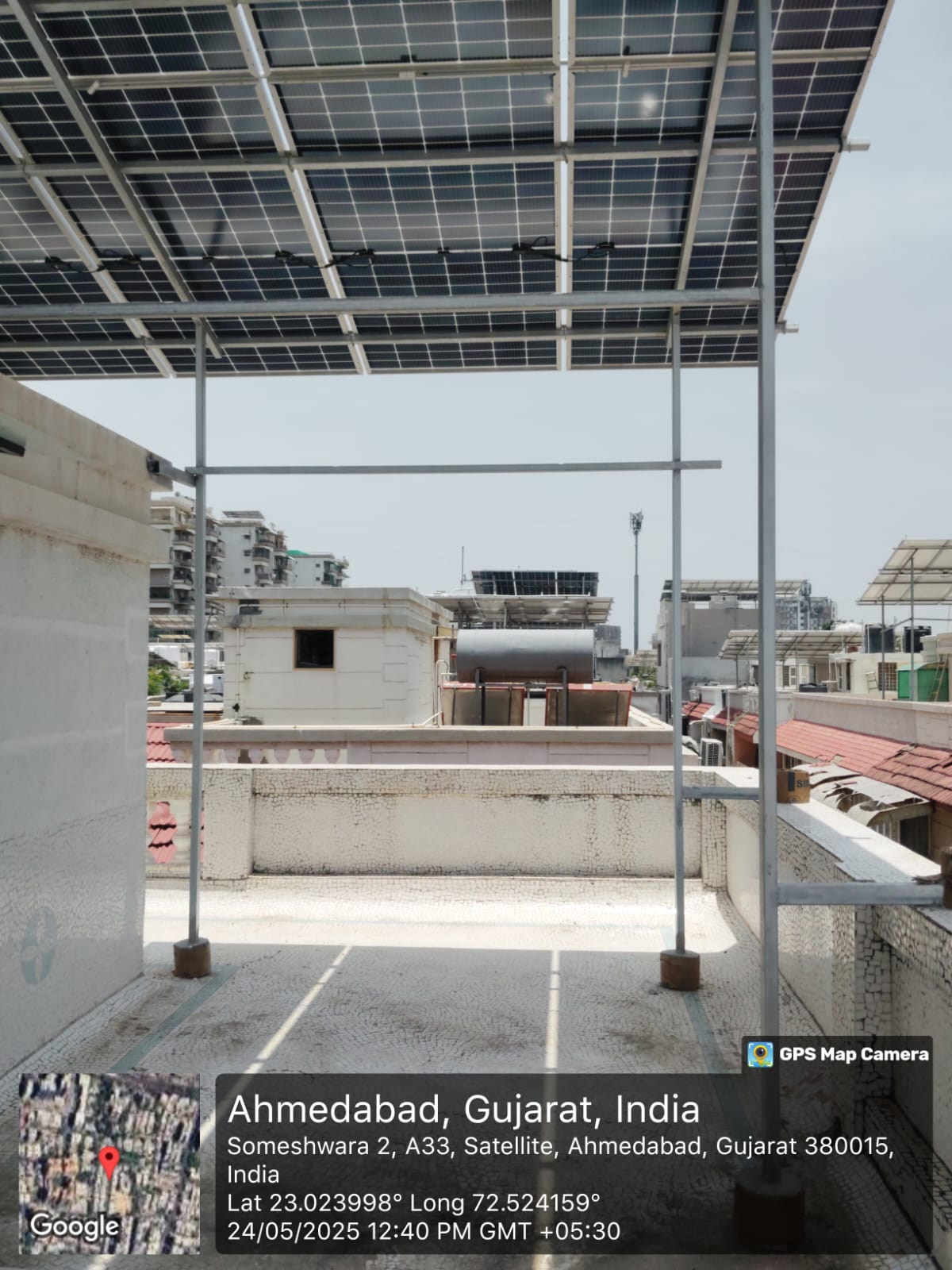 Solar energy project work site